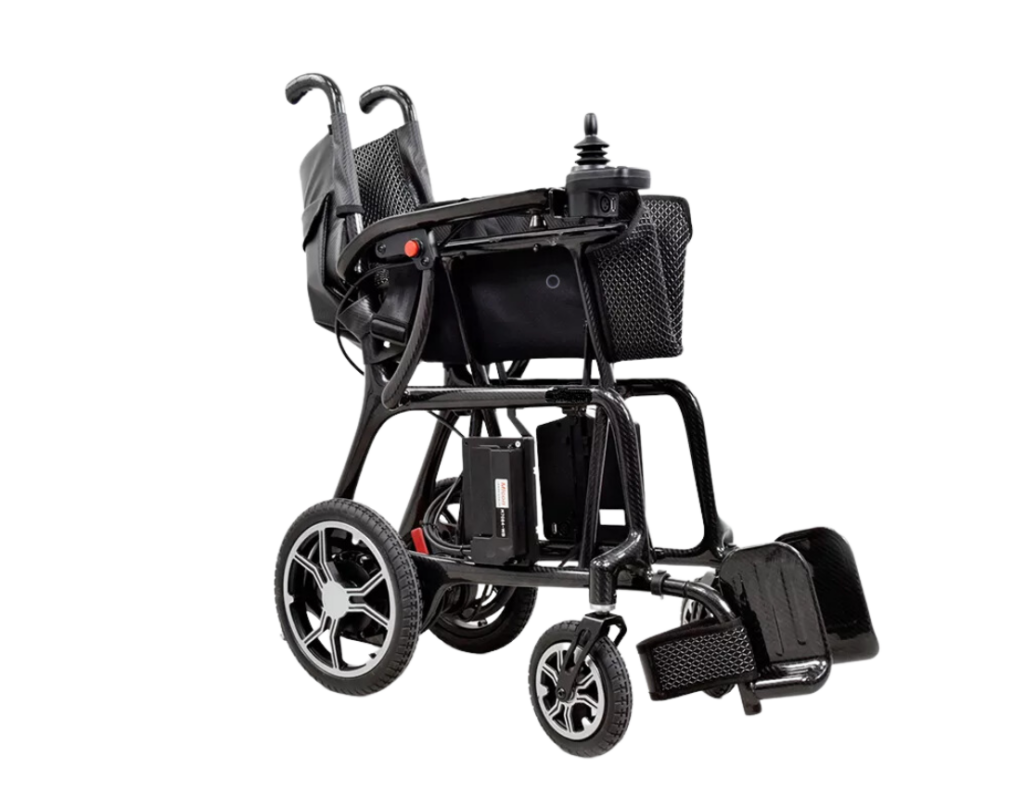 Rothcare Lite Ryder Carbon Fibre Folding Power Wheelchair Mobility Zone