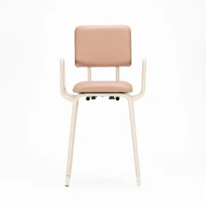 KCare Kitchen Stool with Arms Vinyl Knock Down - SWL 110kg