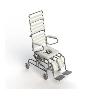 KCare Tilt In Space Height Adjustable Shower Commode - 445mm Wide