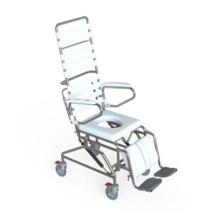 KCare Tilt in Space Attendant Propelled Shower Commode - 500mm Wide