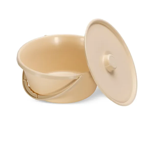 KCare Commode Bowl with Handle and Lid