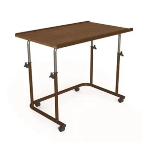 KCare Over Chair Table - Large Size Top with Brown Frame